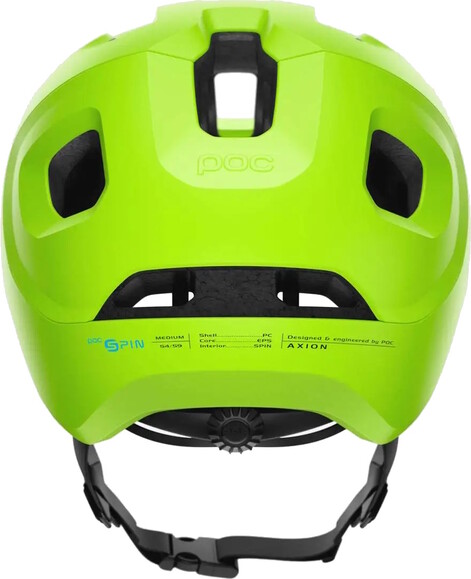 Шлем велосипедный POC Axion SPIN, Fluorescent Yellow/Green Matt, XL/XXL (PC 107328293XLX1) изображение 2