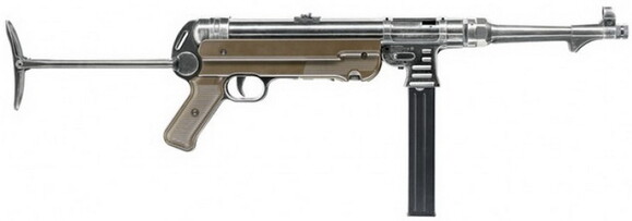 Пневматичний пістолет - кулемет Umarex Legends MP40 Blowback, калібр 4.5 мм, Full Auto (1003686) фото 3