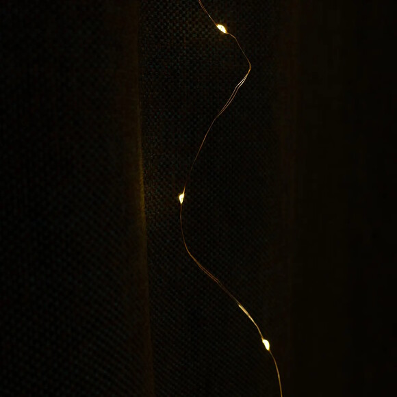 Світлодіодна гірлянда-завіса Devilon, 3х3 м, 300 л, 8 режимів, теплий білий, мережа, IP44 (720988) фото 4