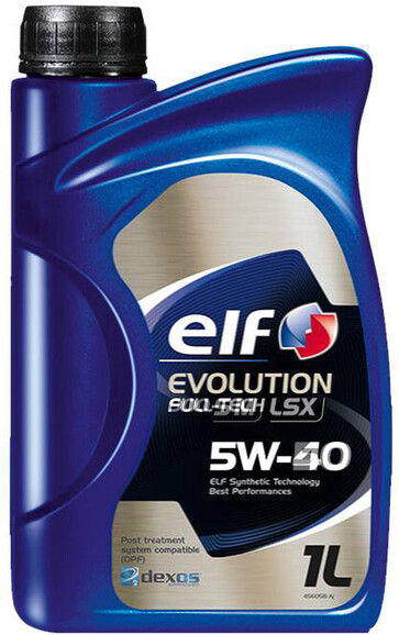 Моторное масло Elf Evolution Full-Tech LSX 5W-40, 1 л (213921)