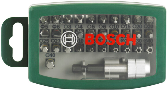 Набор бит Bosch 32 COLORED (2607017063) изображение 2