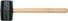 Киянка гумова VOREL з дерев'яною ручкою 45 мм (33550)