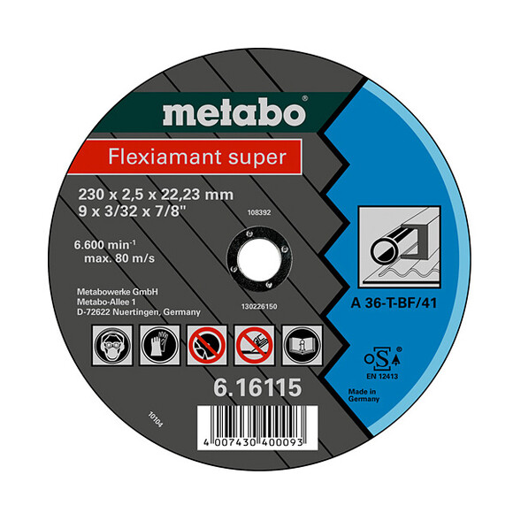 Отрезной круг METABO Flexiamant super 150 мм (616119000)