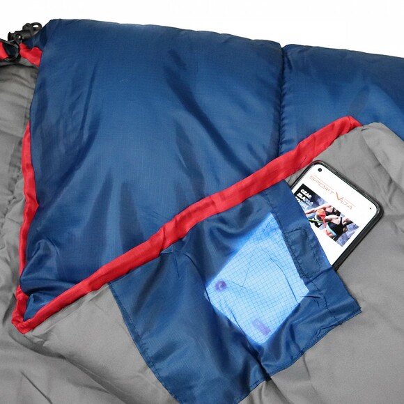 Спальный мешок SportVida Blue/Grey R (SV-CC0070) изображение 10