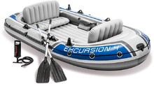 Четырехместная надувная лодка Intex Excursion 4 Set (68324)