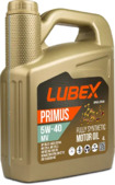 Моторное масло LUBEX PRIMUS MV 5W40, 4 л (синтетическое) (61758)