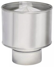 Волпер (дефлектор) ДИМОВЕНТ із нержавіючої сталі AISI 304, 160, 1.0 мм