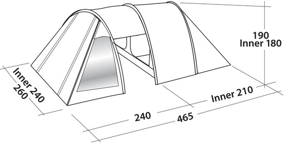 Палатка Easy Camp Galaxy 400 Rustic Green (120391) (928902) изображение 3