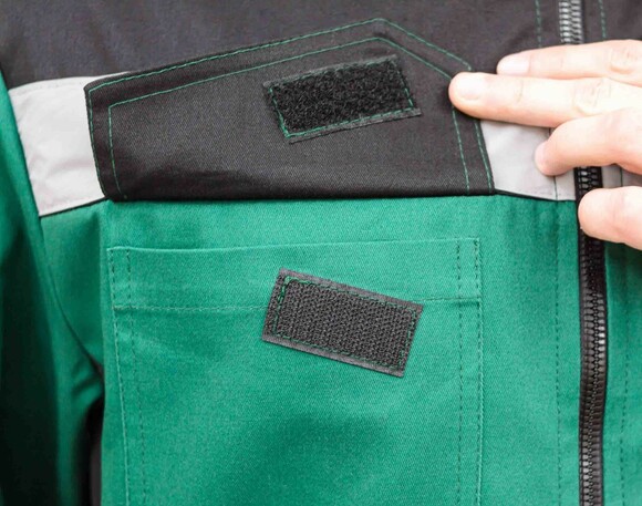 Рабочая куртка Free Work Алекс зеленая с черным р.52-54/5-6/L (62011) изображение 4