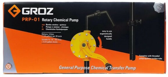 Насос бочковой PRP, для химикатов, роторный Groz 441-91 изображение 4