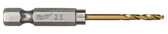 Сверло по металлу Milwaukee RedHEX HSS-G TiN 2.5 мм (4932478175)