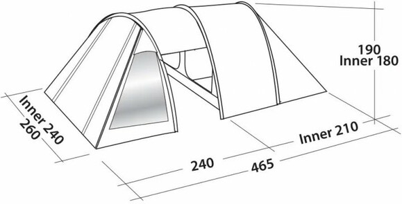 Палатка Easy Camp Galaxy 400 Steel Blue (120413) изображение 3