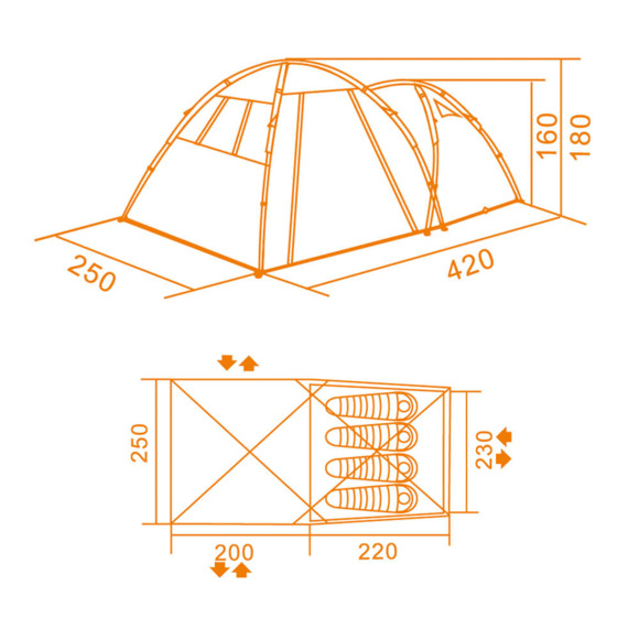 Палатка Кемпинг Together 4РE (4823082700547) изображение 17