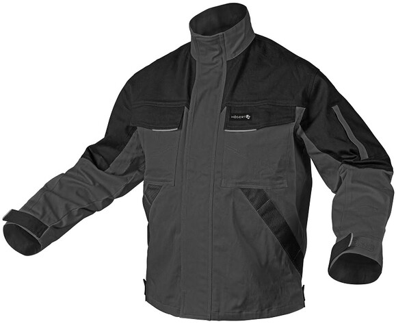 Куртка робоча HOEGERT LEMBERG M (50), темно-сіра (HT5K800-M)
