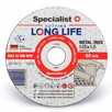 Диск отрезной Specialist+ LONG LIFE 125x1x22 мм (250-11210)