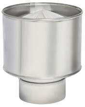 Волпер (дефлектор) ДЫМОВЕНТ из нержавеющей стали AISI 304, 125, 0.8 мм