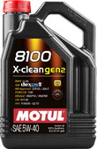 Моторное масло MOTUL 8100 X-clean gen2, 5W40 5 л (109762)