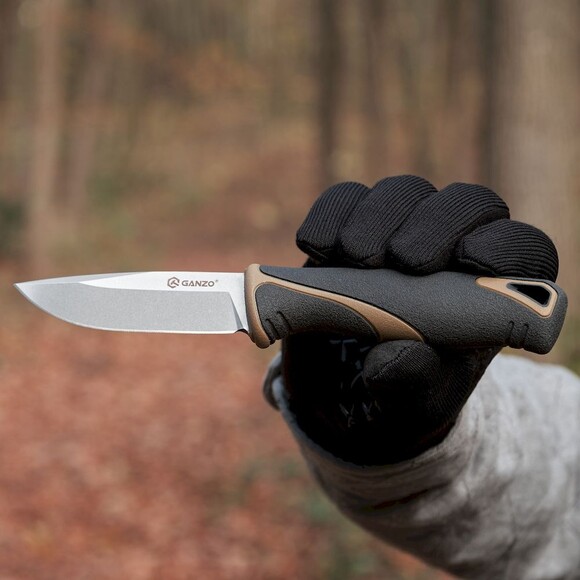 Нож Ganzo G807DY, бежевый с ножнами изображение 7
