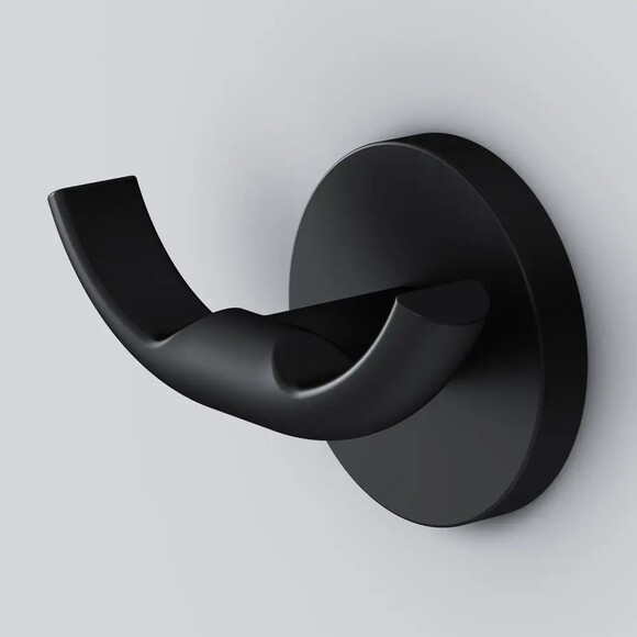 Подвійний гачок для рушників AM.PM X-Joy (чорний) (A85A35622) фото 3