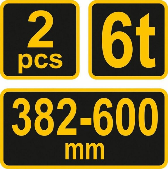 Подставки под автомобиль VOREL, 6 т (80309) изображение 5