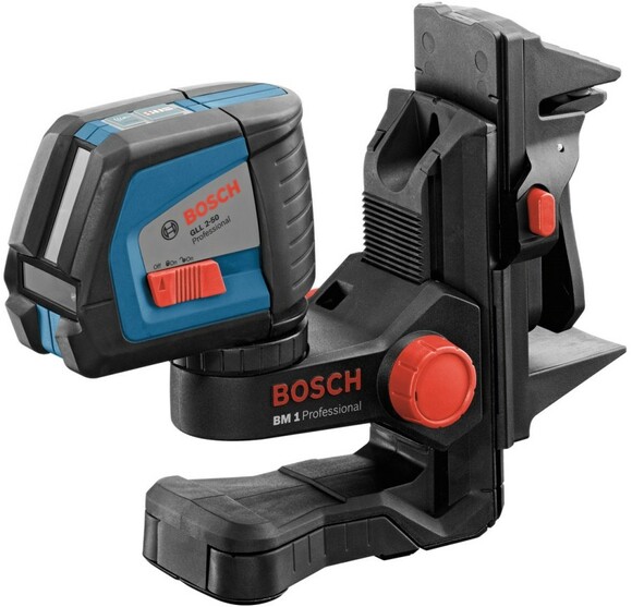 Лінійні лазери (будівник площин) Bosch GLL 2-50 + вкладка під L-Boxx (0601063104) фото 7