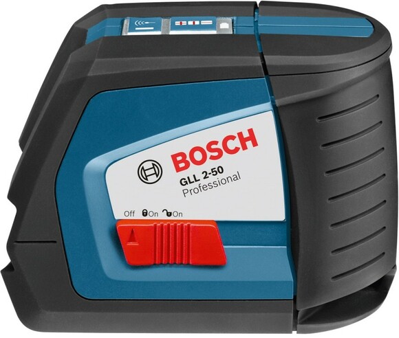 Линейный лазерный нивелир (построитель плоскостей) Bosch GLL 2-50 + вкладка под L-Boxx (0601063104) изображение 2