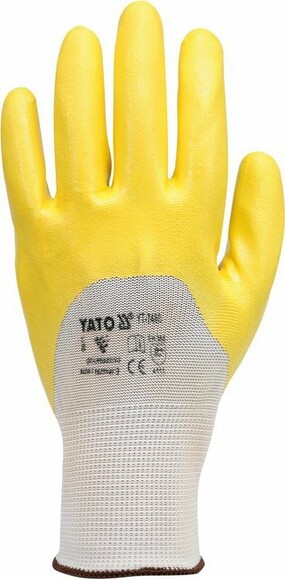 Перчатки Yato YT-7480 размер 9 "Желтые" изображение 2
