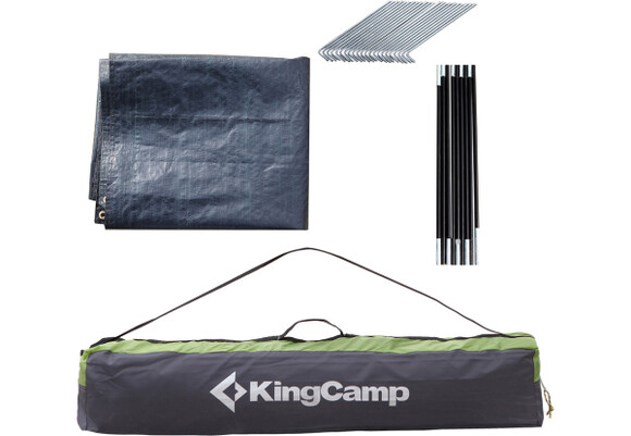 Палатка KingCamp Holiday 3 Easy (KT3027) Grey/Green изображение 5