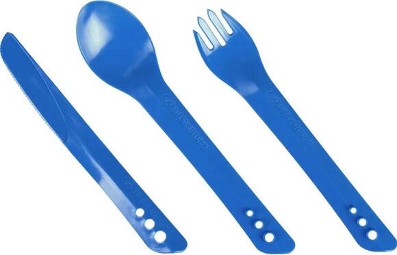 Набір (виделка, ложка, ніж) Lifeventure Ellipse Cutlery blue (75011)