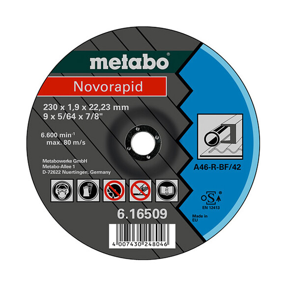 Отрезной круг METABO Novorapid 180 мм (616508000)