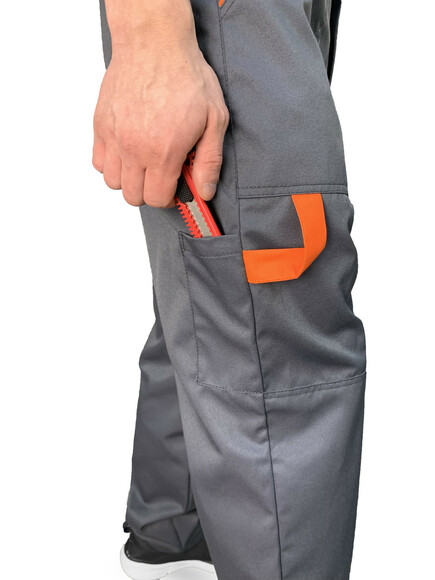Костюм рабочий EVA Trade PRO р.48-50 (11708326) Серый с оранжевым изображение 7