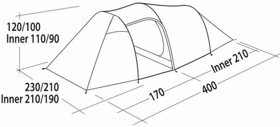 Палатка Easy Camp Magnetar 400 Rustic Green (120416) изображение 12