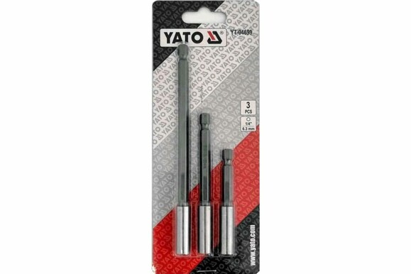 Набір тримачів для біт YATO 1/4", 3 шт. (YT-04699) фото 2