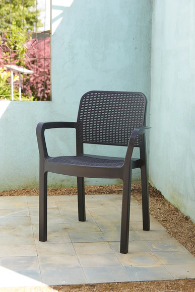 Садове крісло Keter Samanna, коричневе (216923) фото 3