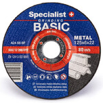 Диск шлифовальный по металлу Specialist+ BASIC 125x6.4x22 мм (250-21260)