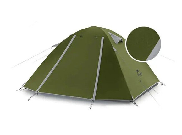 Трехместная палатка Naturehike P-Series CNK2300ZP028 (темно-оливковий) (6976023920479) изображение 2