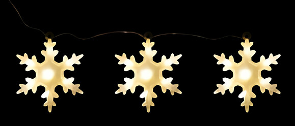 Набор елочных игрушек Luca Lighting Три снежинки, 12 см, 3 шт. (белый) (8718861498691) изображение 3