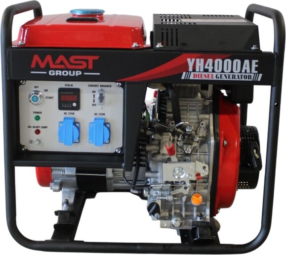 Дизельный генератор MAST GROUP YH4000AE + газовая плитка Orcamp CK-505 + 4 газовых картриджа 400 мл (KYH4000AE) изображение 2