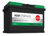 Аккумулятор Vesna 6 CT-70-R Stop & Go, 70 Aч, 12В (314070)