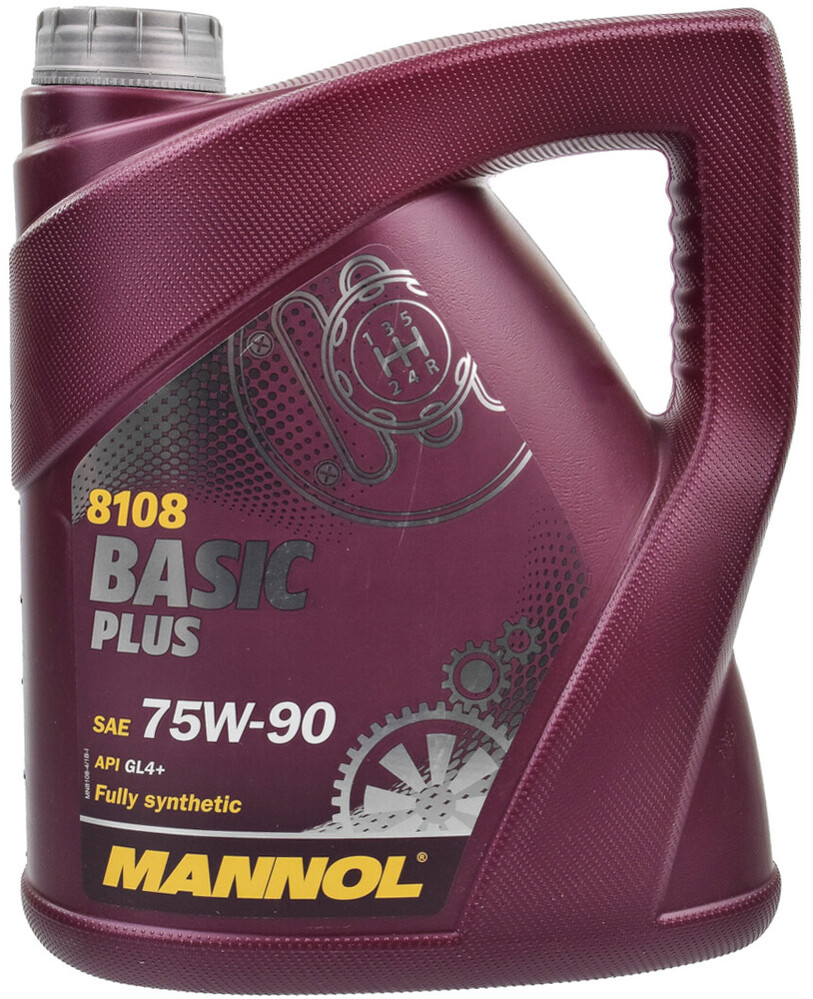 

Трансмиссионное масло Mannol Basic Plus 75W-90 GL-4+, 4 л (MN8108-4)