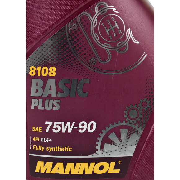 Трансмиссионное масло Mannol Basic Plus 75W-90 GL-4+, 4 л (MN8108-4) изображение 3