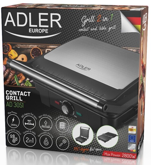 Электрогриль Adler AD 3051 XL изображение 15