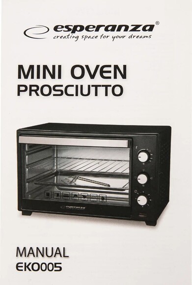 Електропіч Esperanza Mini Oven (EKO005) фото 11