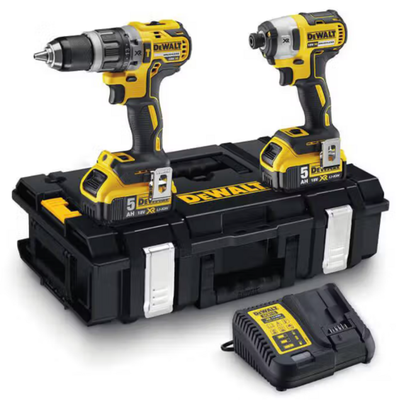 Набор аккумуляторных инструментов DeWALT DCK266P2+DCB184 изображение 2