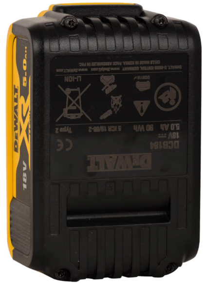 Набор аккумуляторных инструментов DeWALT DCK266P2+DCB184 изображение 8