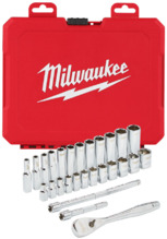 Набор метрических и дюймовых головок Milwaukee 28 шт (4932464943)
