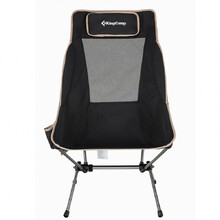 Раскладное кресло KingCamp High-backed Folding Chair Black (KC3950 Black)