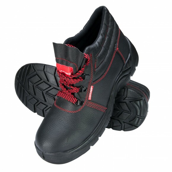 Ботинки рабочие Lahti Pro кожаные р.40 защита подошвы черно-красные (L3010140)