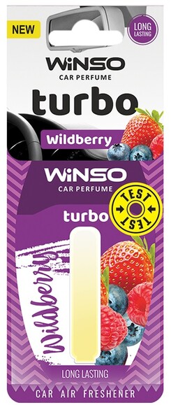 Ароматизатор для автомобіля з капсулою Winso Turbo Wildberry, 5 мл (532820)