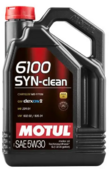 Моторное масло Motul 6100 Syn-clean, 5W30, 5 л (107948)